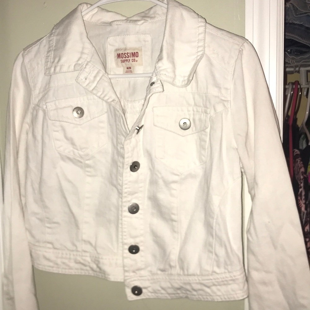 White jean jacket